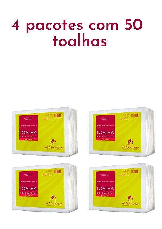 TOALHA DESCARTÁVEL PARA CABELO 50G (PREMIUM) - KIT 200 toalhas